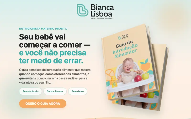 Site Guia Bianca Lisboa criado pela Matilab