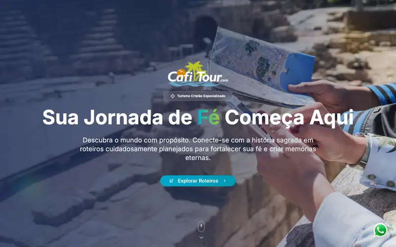 Site Cafi Tour criado pela Matilab