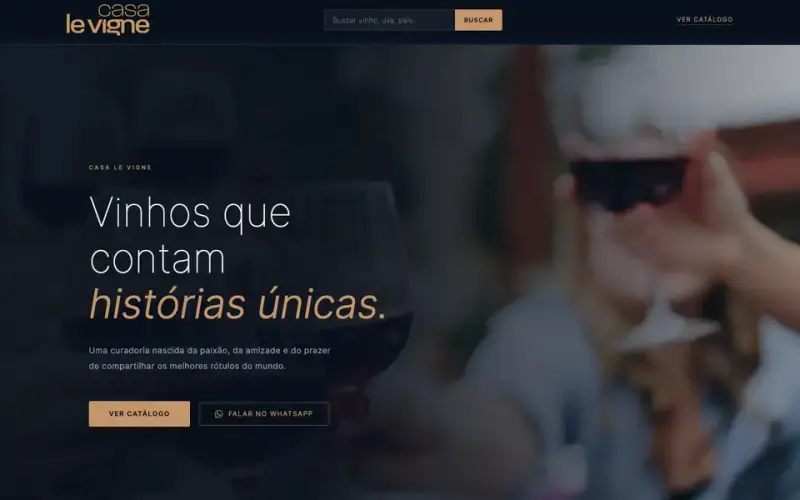 Site Casa Le Vigne criado pela Matilab