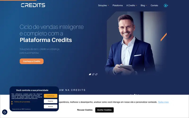 Site Credits Brasil criado pela Matilab