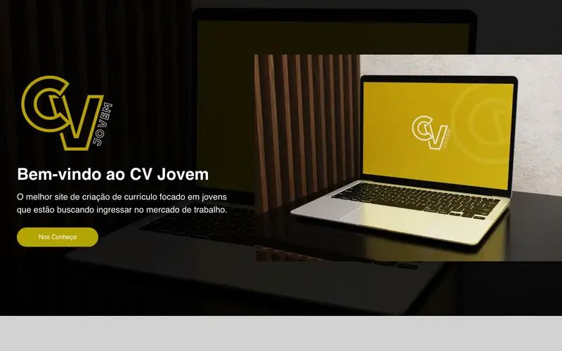 Site CV Jovem criado pela Matilab