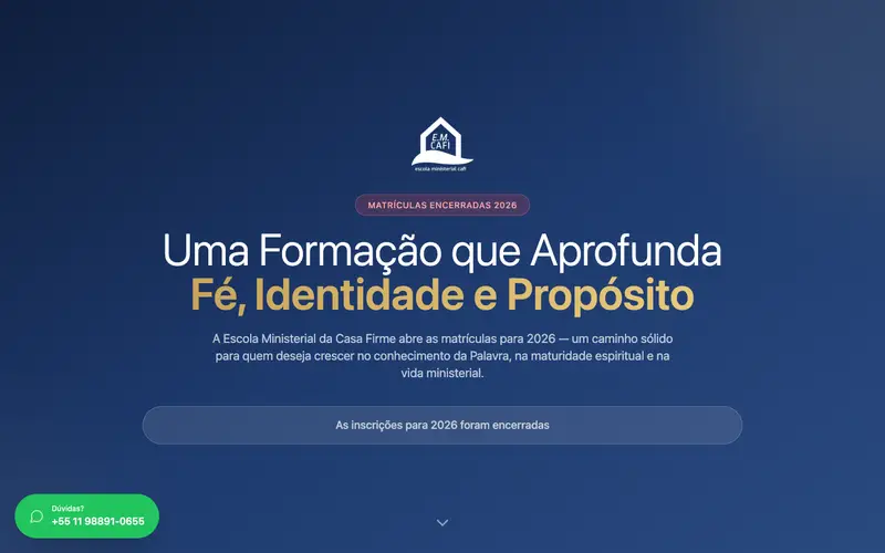 Site EmCafi · Formação criado pela Matilab