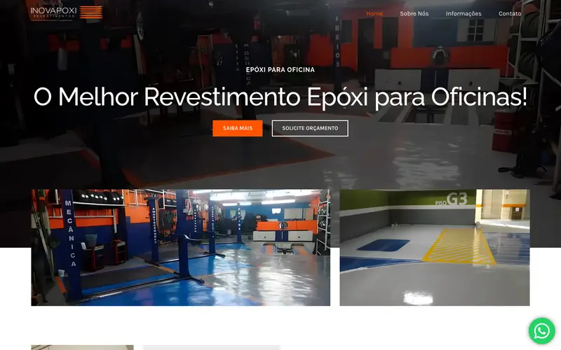 Site Epóxi Oficina criado pela Matilab