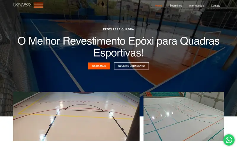 Site Epóxi Quadra criado pela Matilab