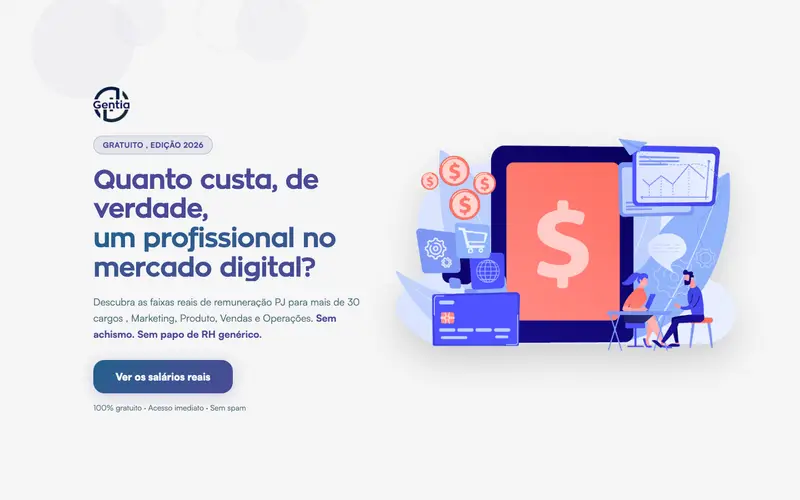Site Gentia · Guia de Remuneração criado pela Matilab