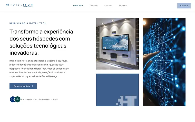 Site Hotel Tech criado pela Matilab