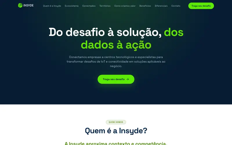 Site Insyde criado pela Matilab