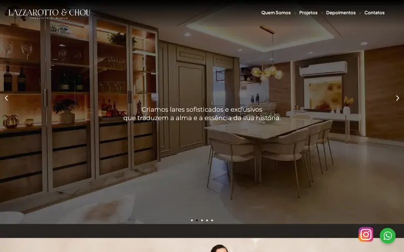 Site Lazzarotto & Chou criado pela Matilab