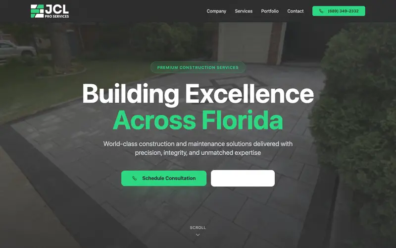 Site JCL Pro Services criado pela Matilab
