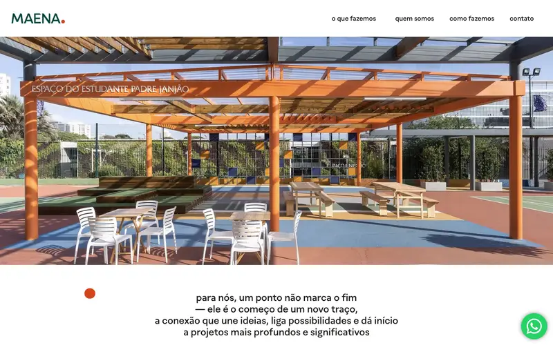 Site Maena Design criado pela Matilab