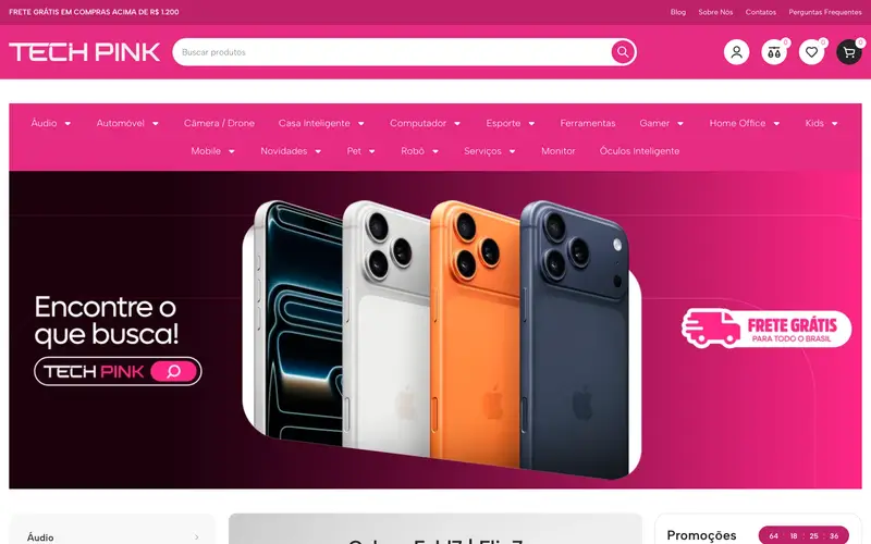 Site TechPink criado pela Matilab