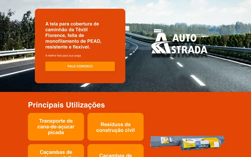 Site Tela AutoStrada criado pela Matilab